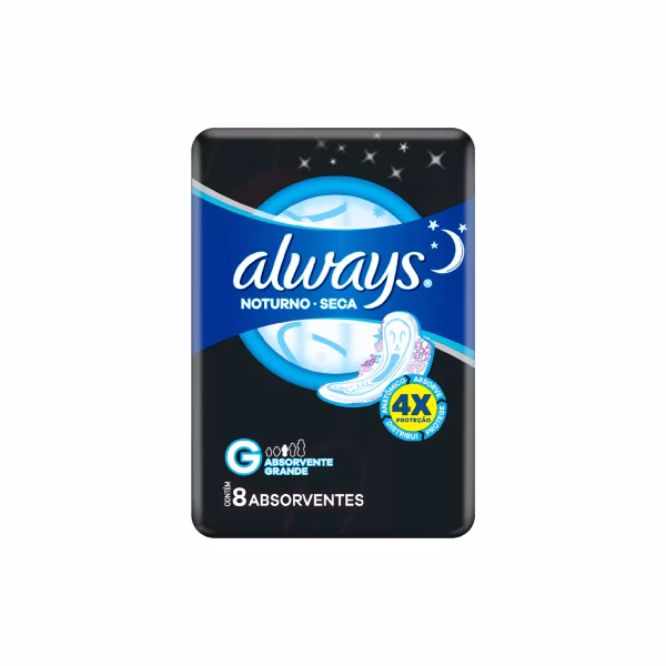 Absorvente noturno cx 8