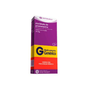 Prometazina 25mg 20 comprimidos
