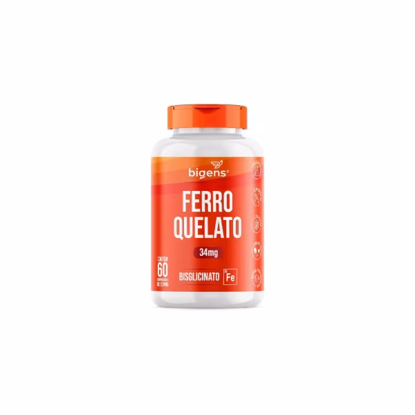 Ferro quelado 30mg 60 cápsulas