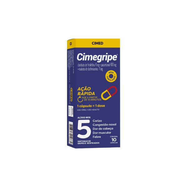 Antigripal Cimegripe 10 Capsulas