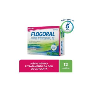 Flogoral 3mg Sabor Menta 12 Pastilhas