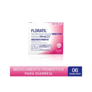 Floratil Pediátrico 200mg Sabor Tutti-Frutti Pó para Solução Oral 6 Envelopes 1g
