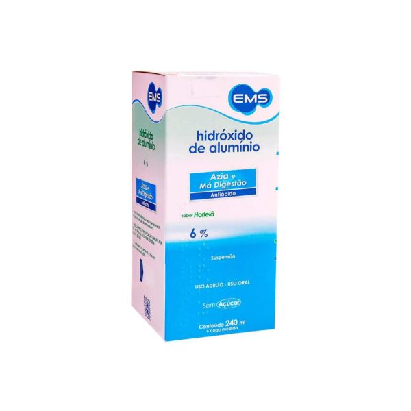 Hidróxido de Alumínio 60mg/ml Sabor Hortelã Suspensão Oral 240ml + Copo Dosador