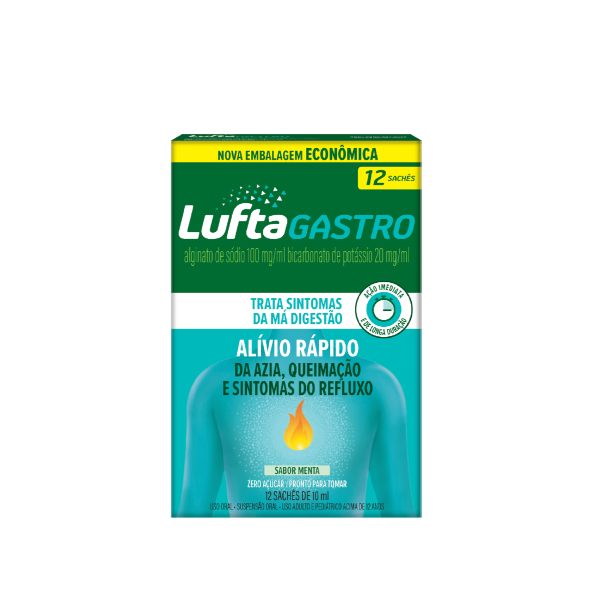 LuftaGastro Sachê Líquido 12 Sachês de 10ml