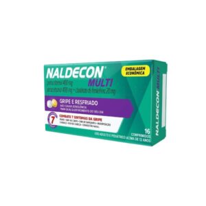 Naldecon Multi Paracetamol 800mg + Cloridrato Fenilefrina 20mg 16 Comprimidos