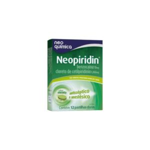 Neopiridin 10mg + 1,466mg Sabor Menta 12 Pastilhas Duras