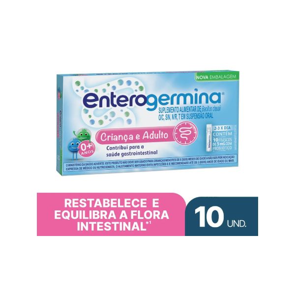 Probiótico Enterogermina 10 Frascos De 5ml
