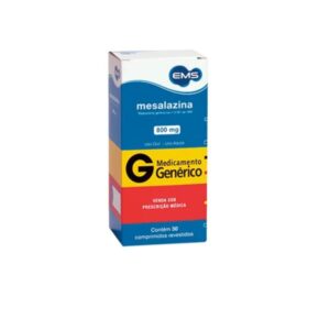 Mesalazina 800mg 30 Comprimidos Revestidos Genérico EMS